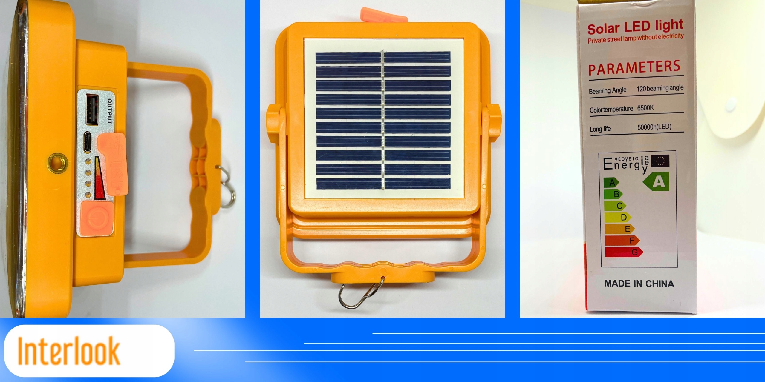 LAMPA ROBOCZA SOLARNA LED HALOGEN REFLEKTOR 30W Jasność 15000 lm