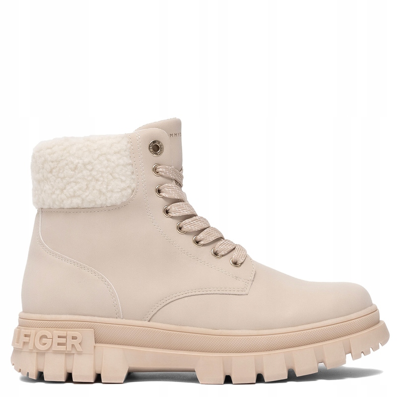 Tommy Hilfiger Dámské béžové kozačky T3A5-34043-BEIGE vel. 37