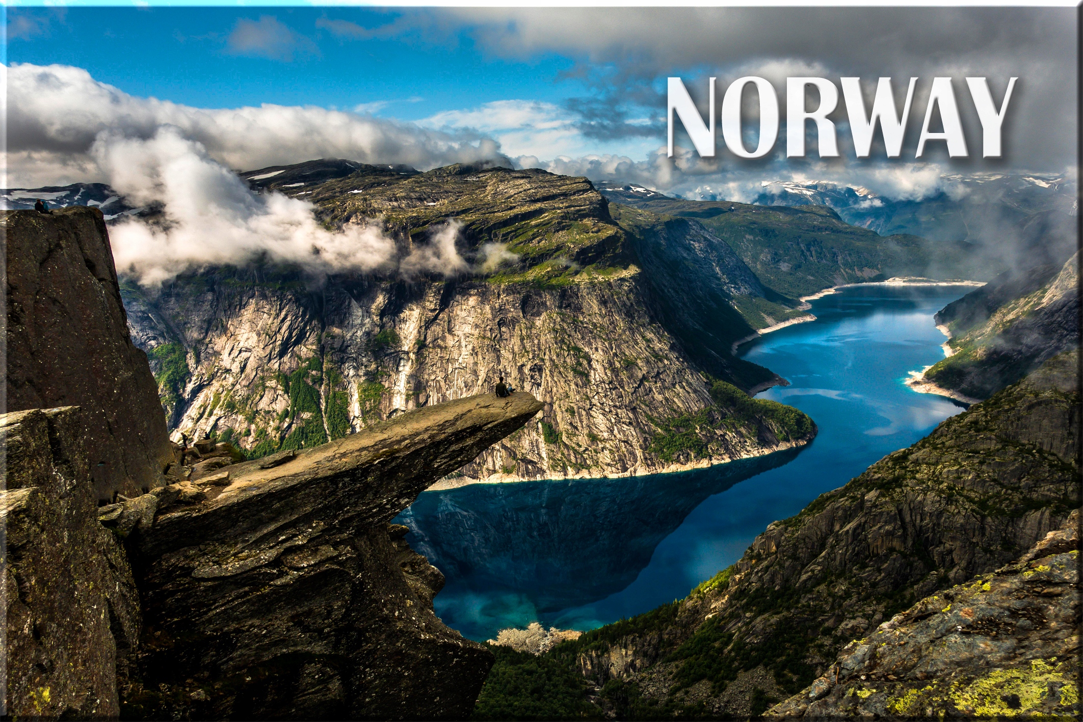NORWEGIA WODY TROLLTUNGA KRAJOBRAZ MAGNES MAGNESY NA LODÓWKĘ 04