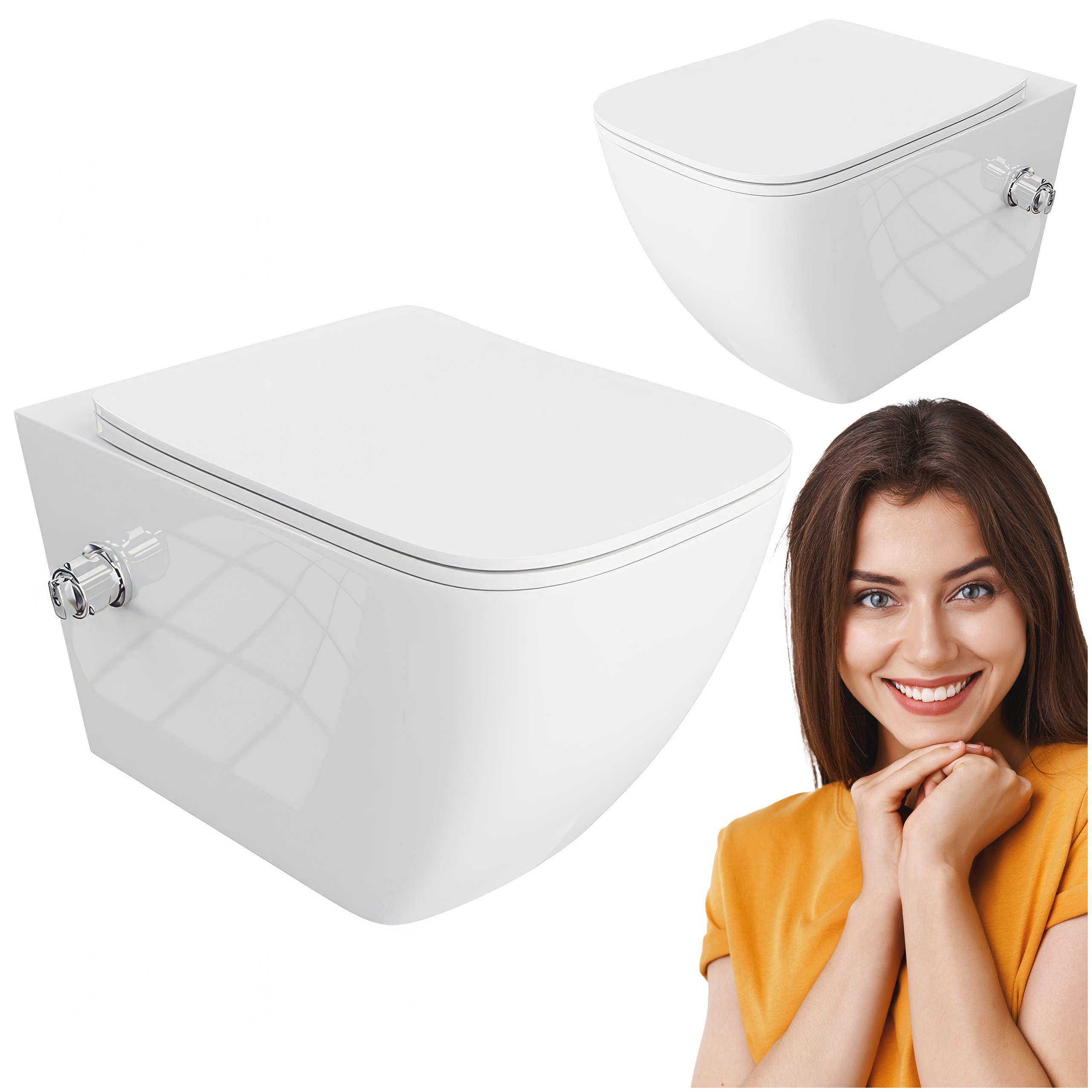 Závěsná Wc mísa Parana s bidetovou funkcí