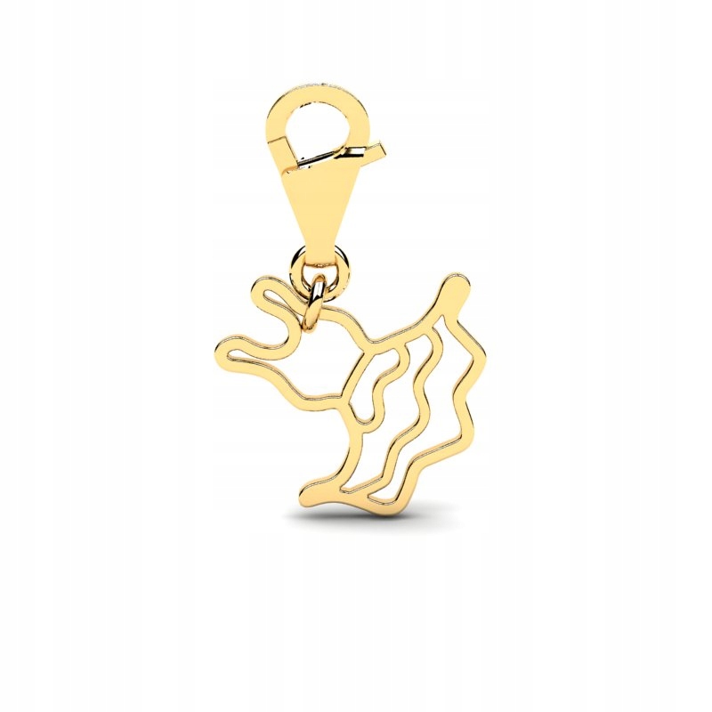 

Charms Złoty Sukienka Zawieszka Do Bransoletki 14K