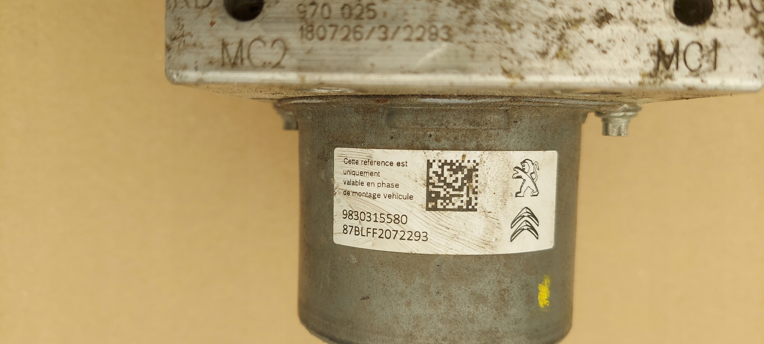 Pompa ABS PEUGEOT CITROEN 9830315580