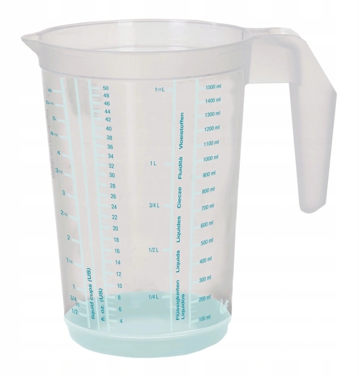

Dzbanek Z Miarką Antypoślizgowy Turkus 1,5L Keeper