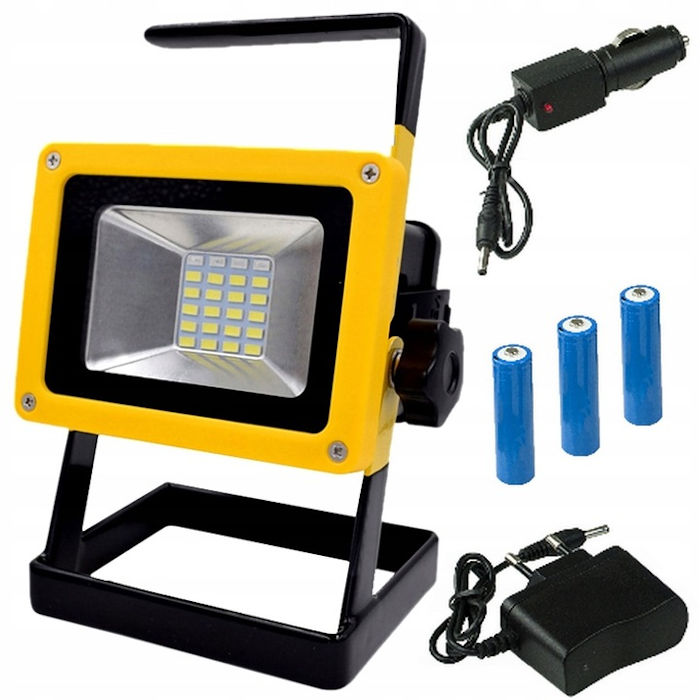 Halogen lampa LED naświetlacz akumulatorowy 18650