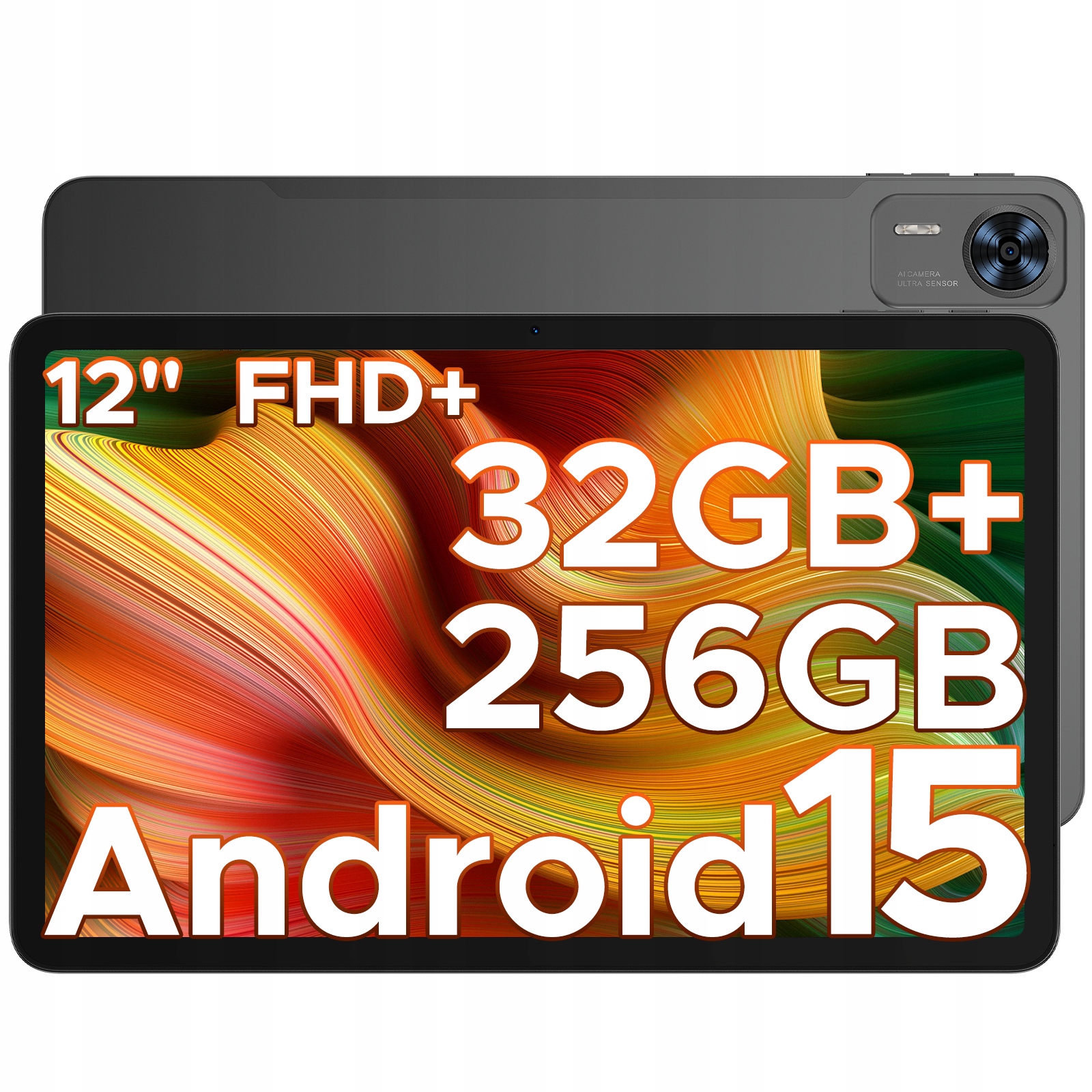 Doogee T36 12" Android 15, 32 Gb Ram 256 Gb úložisko, 2.4K displej, 8800 mAh batéria, 13 Mp fotoaparát, BT5.0/OTG/4G Lte Sim