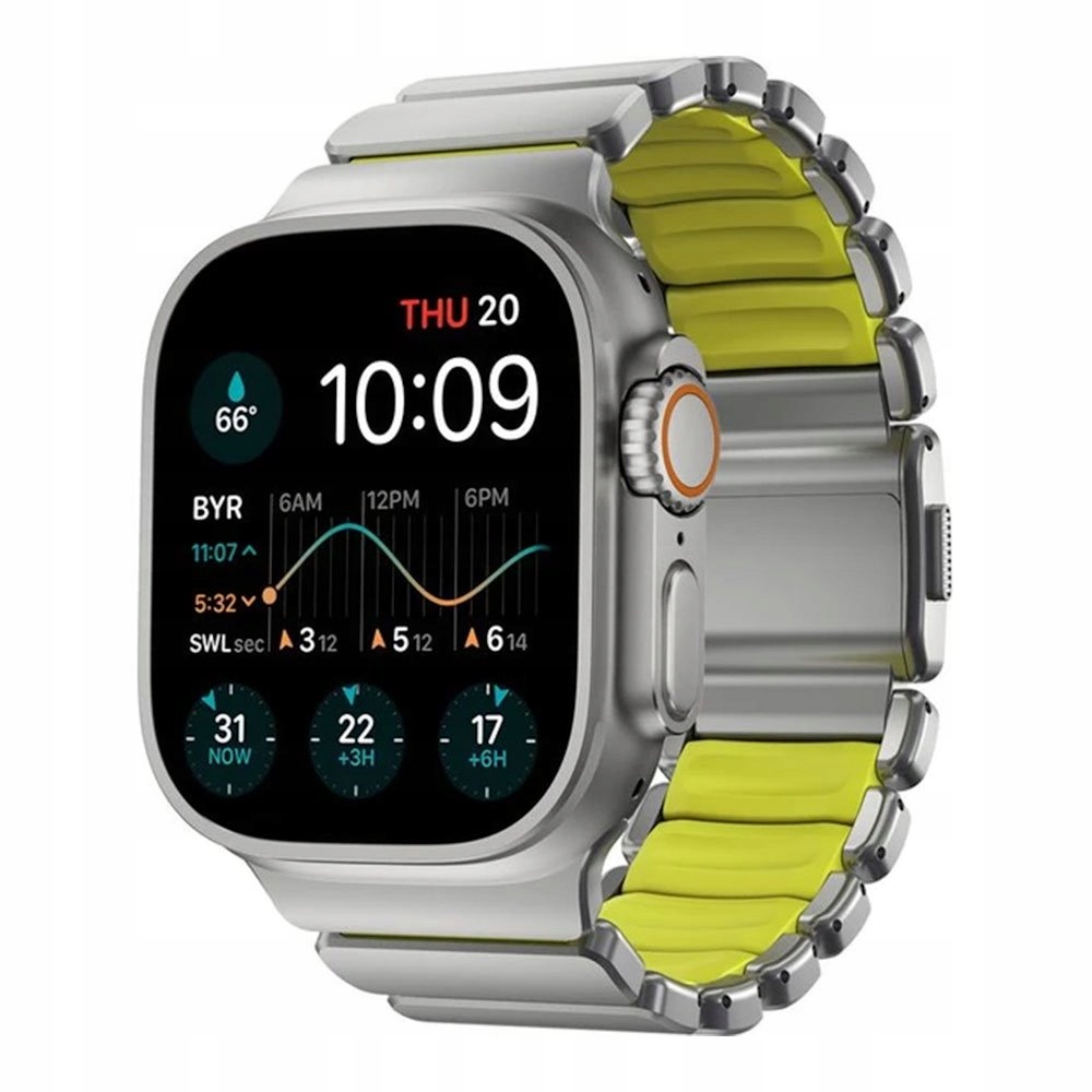 Nomad remienok Stratos pre Apple Watch 44-49mm Volt/Natural Hardware…