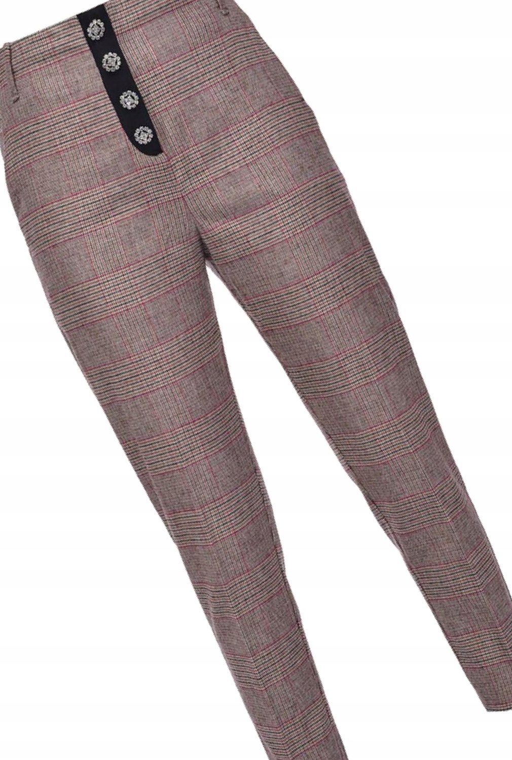 Kalhoty Pinko Návštěvní s mřížkou Armagnac S 36
