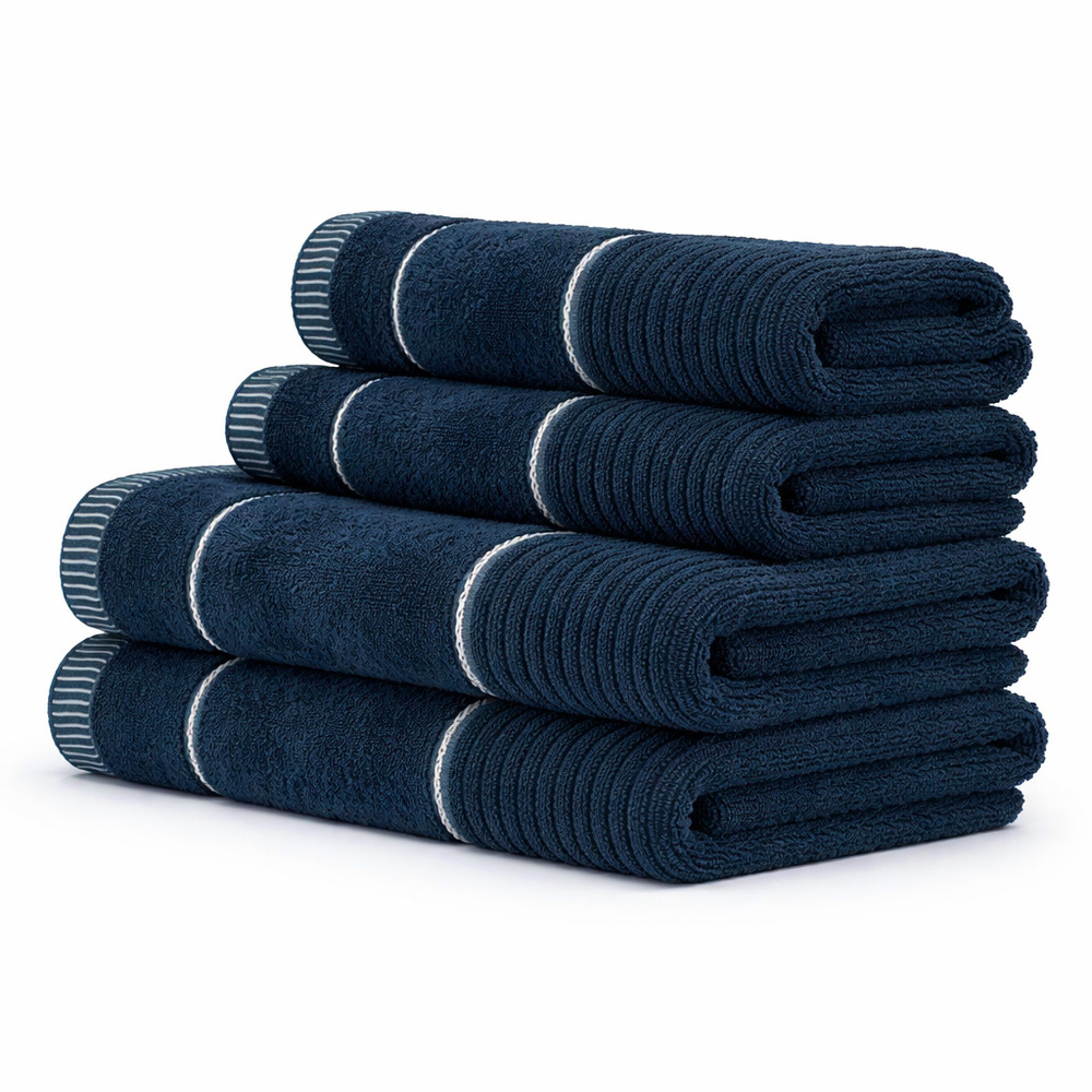 Sada ručníků Teo 4 ks – 2x 70x140 2x 50x90 cm Bavlna 470 g/m2