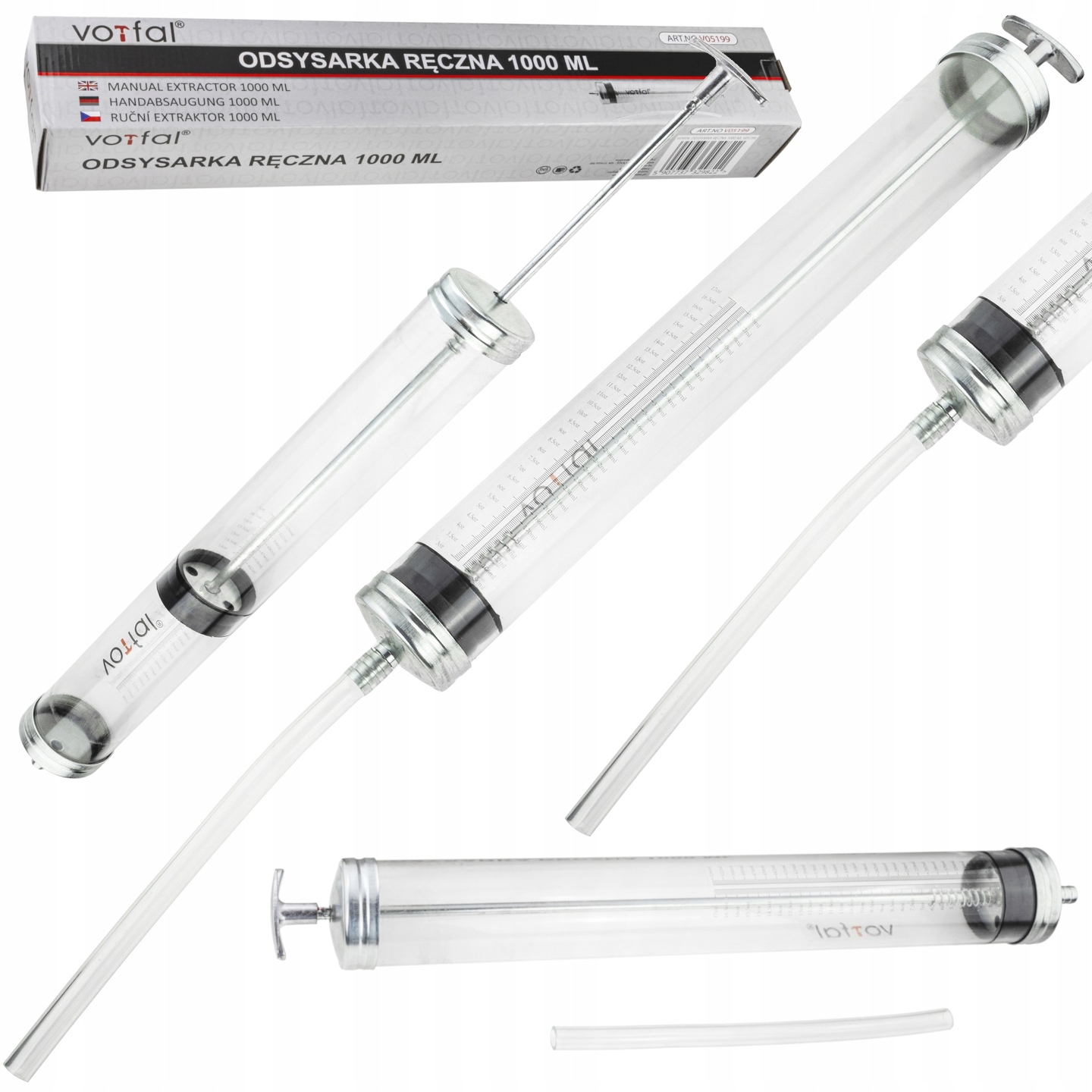 STRZYKAWKA ODSYSARKA OLEJU PŁYN HAMULCOWY PALIWA PŁYNÓW EKSPLOATACYJNYCH 1L Waga produktu z opakowaniem jednostkowym 1.2 kg