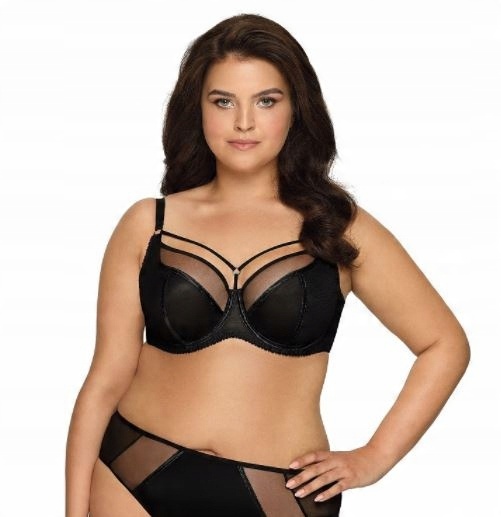 

Biustonosz z paseczkami Ava 1923 Soft black #90F