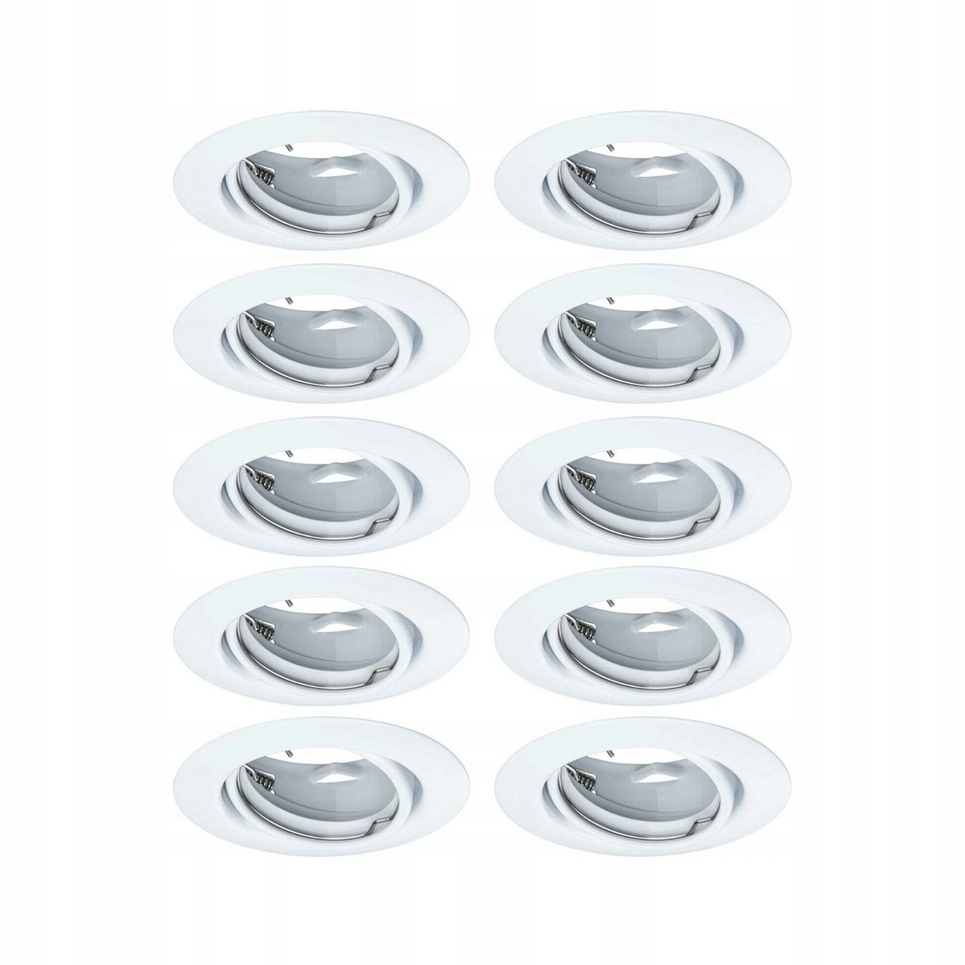Vstavané Led svietidlo Paulmann Base kruhové 10x GU10 biela, sada