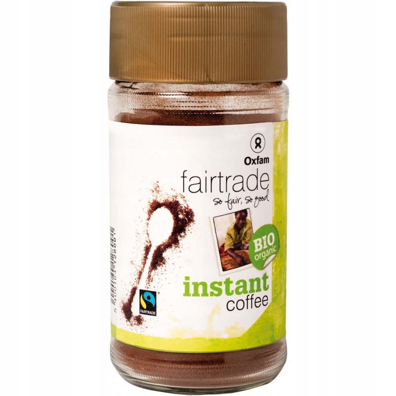 Levně Oxfam Fair Trade Káva rozpustná arabica/robusta tanzanie Bio 100 g