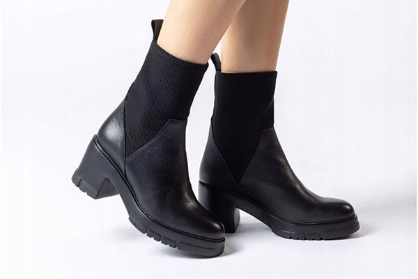 Wonders Botki H-4430 37 Wild/Licra Negro Płeć kobieta