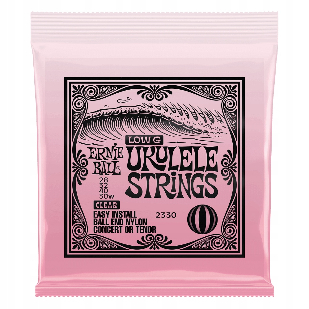 Struny ERNIE BALL 2330 Ukulele Clear Low G (kulka)