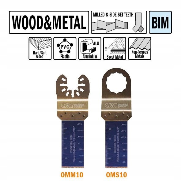 Cmt OMS10 Pilový List W=22 I=48 TPI=18 5 ks držáků pod Fein i