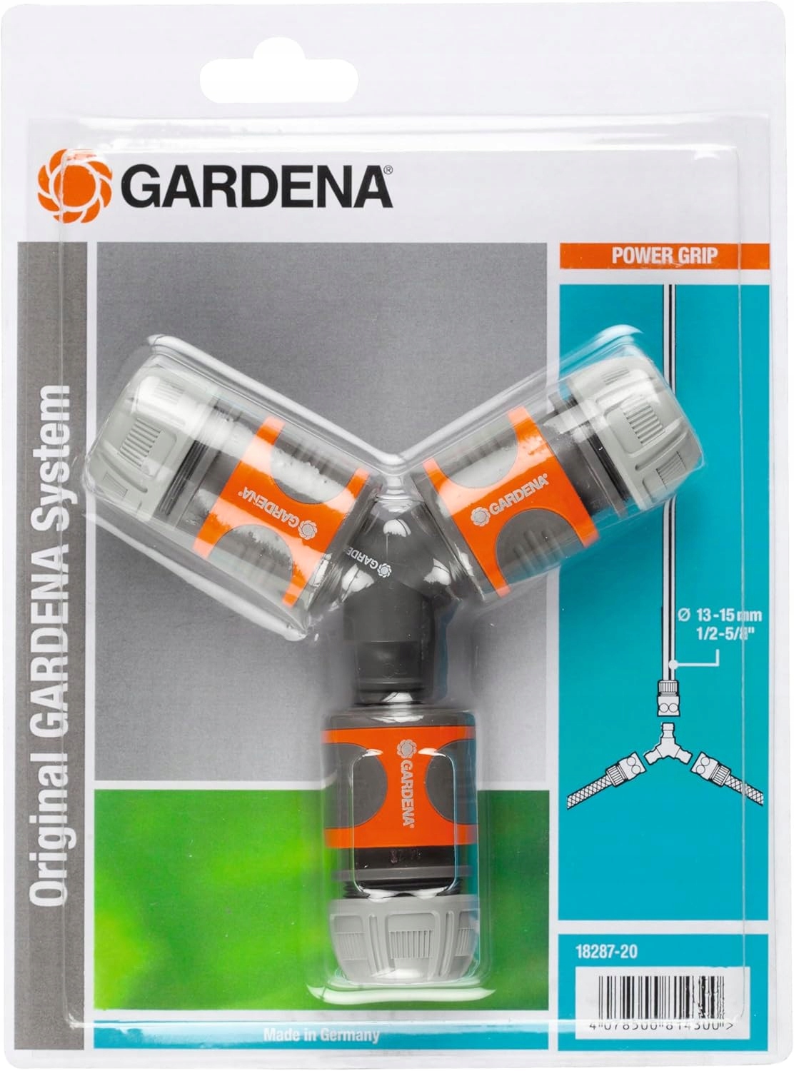 Gardena rozbočovač Y pro hadice 13 – 15 mm 3 reparátory 18287-20