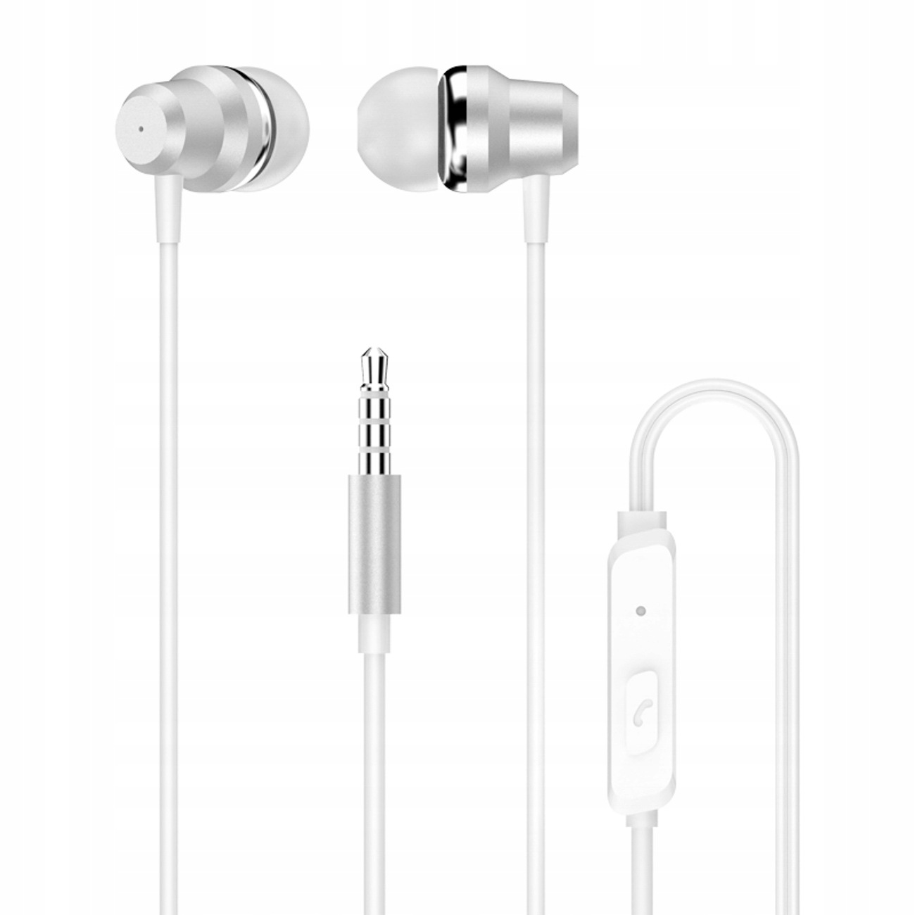 Słuchawki przewodowe Dudao X10PRO mini jack 3,5mm dokanałowe białe