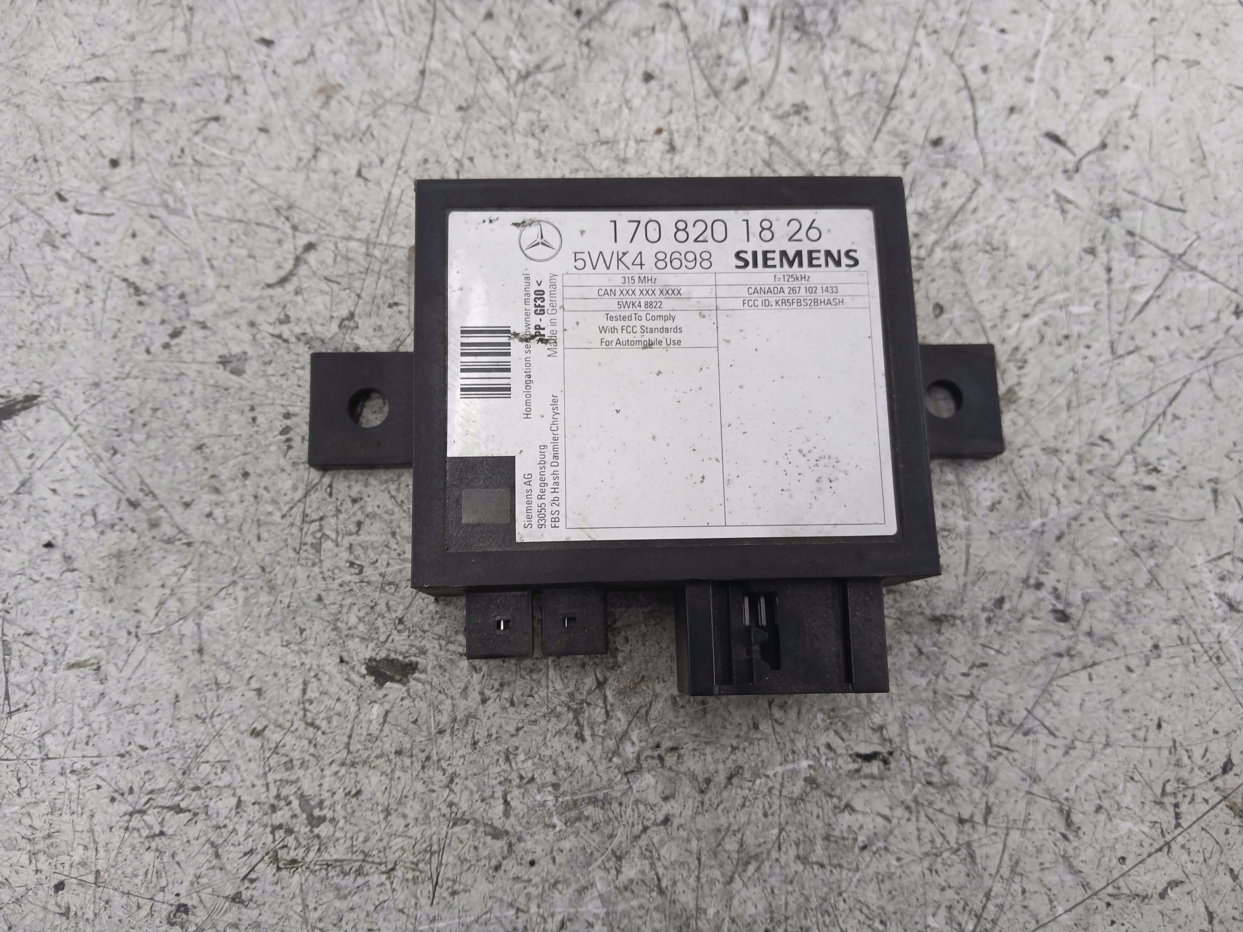 MERCEDES R170 modul IMMOBILIZERA 1708201826