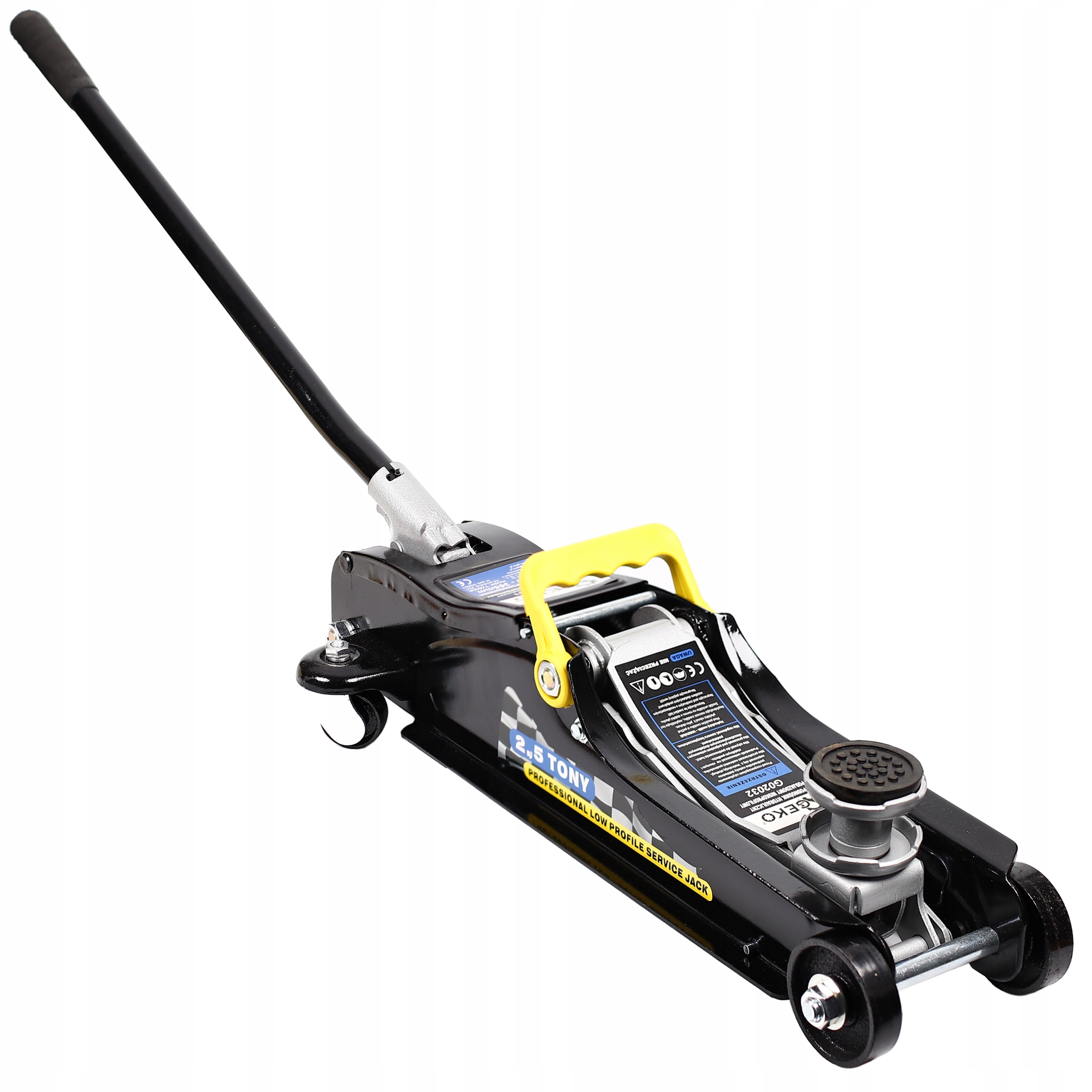 PODNOŚNIK SAMOCHODOWY LEWAREK ŻABA 2,5T GUMA NISKI EAN (GTIN) 5907580148717