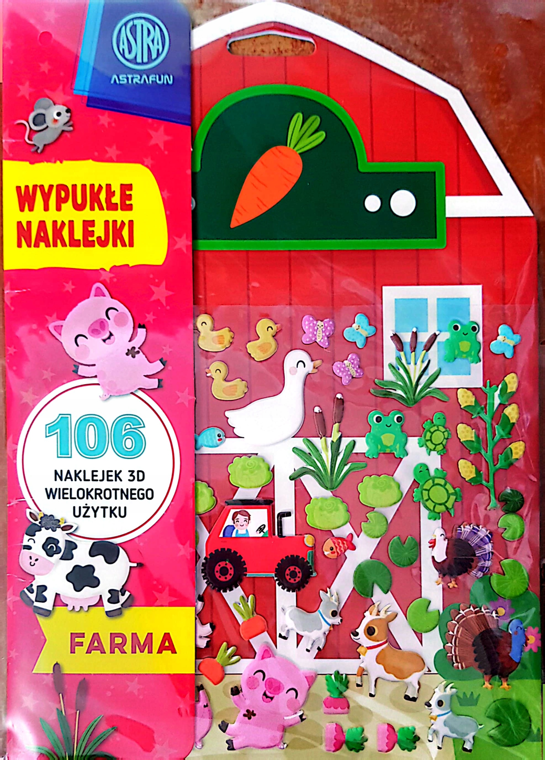 Farma wypukłe naklejki wielokrotnego użytku