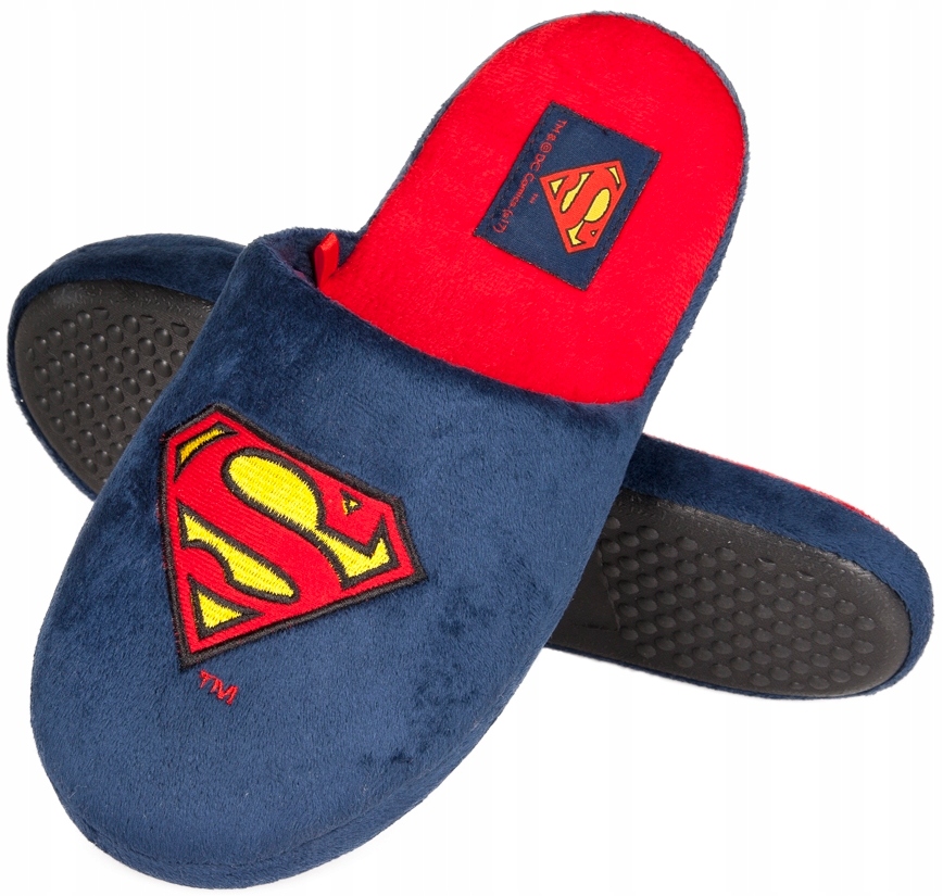 

Ciepłe Kapcie Męskie Śmieszne Soxo Klapki Superman