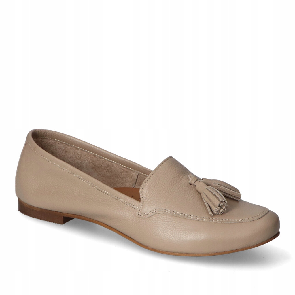 Mokasíny Exquisite 1717 Cappucino hrách 37