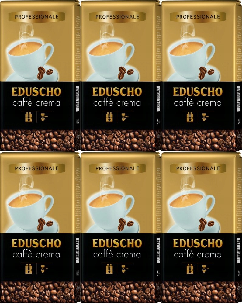 Eduscho 1KG Caffe Crema Professional Kawa Ziarnista x6