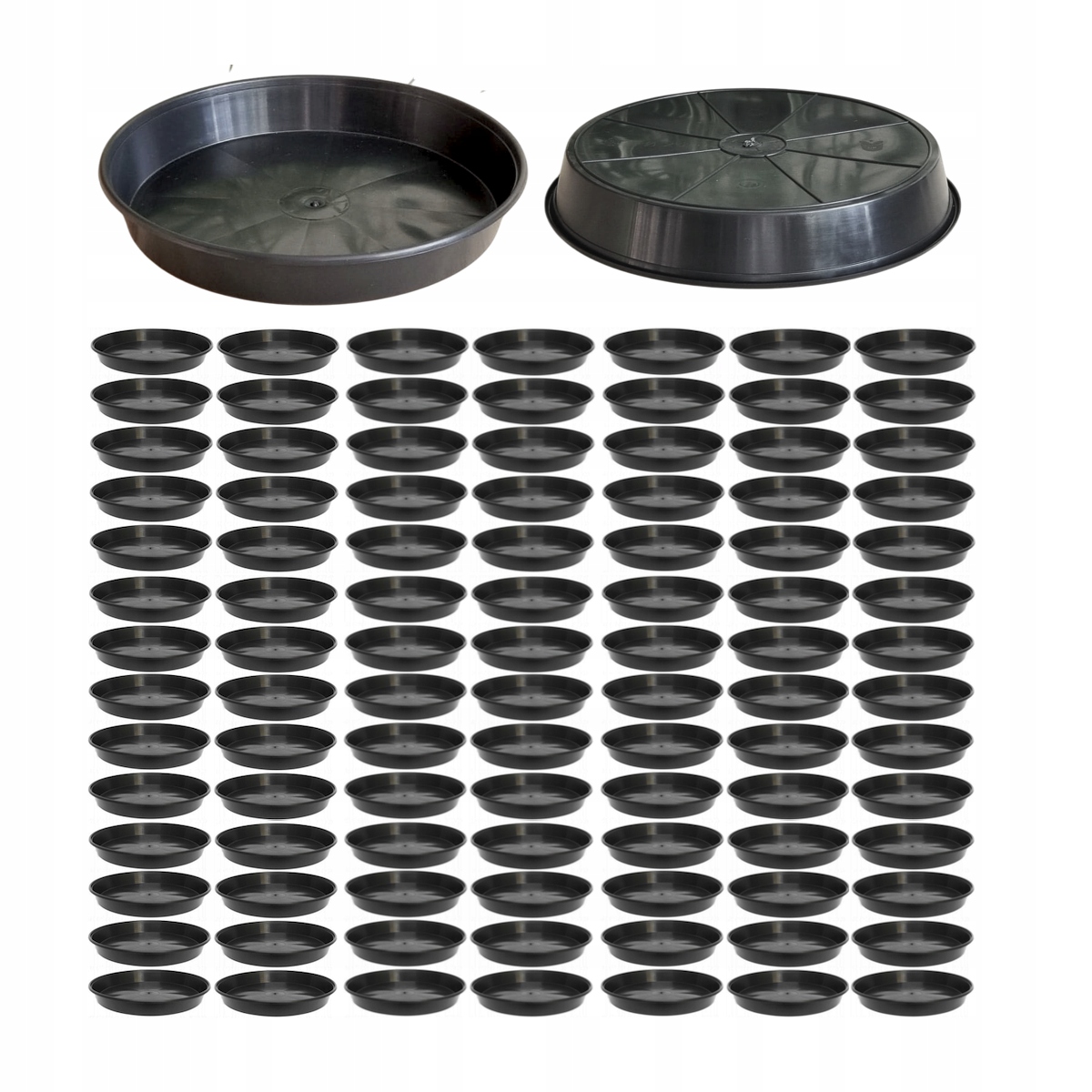 Podstavce pod květináče DonKwiat P30 30 cm černé kulaté x 100ks