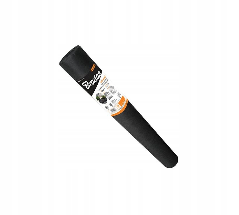 Černá netkaná rohož na plevel 50 g 1,6 x 50 m