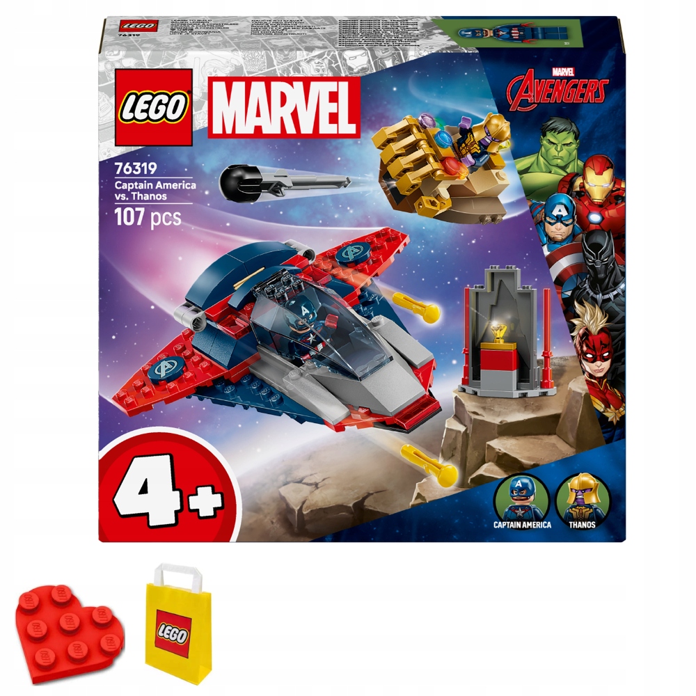 Lego Marvel Heroes 76319 Kapitán Amerika versus Thanos