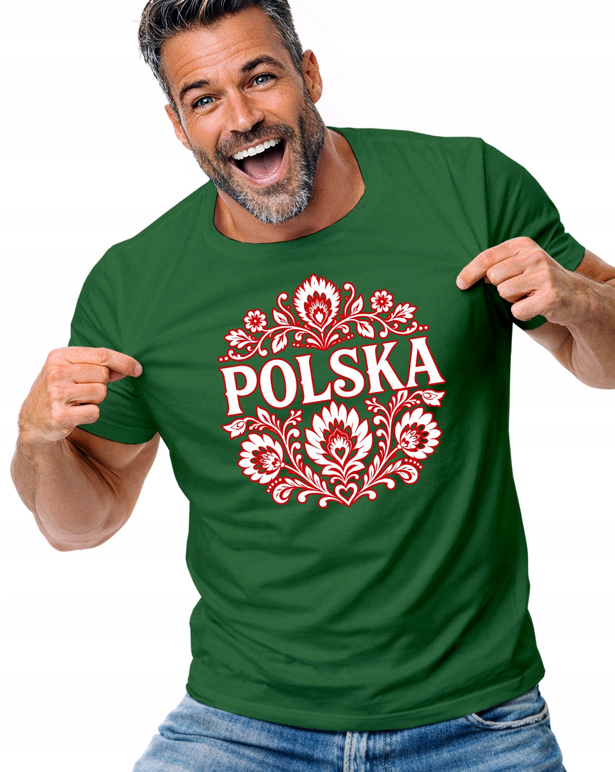 Tričko Tričko Pánské Polské Folk Lidový Vzor Vlastenecký Dárek M