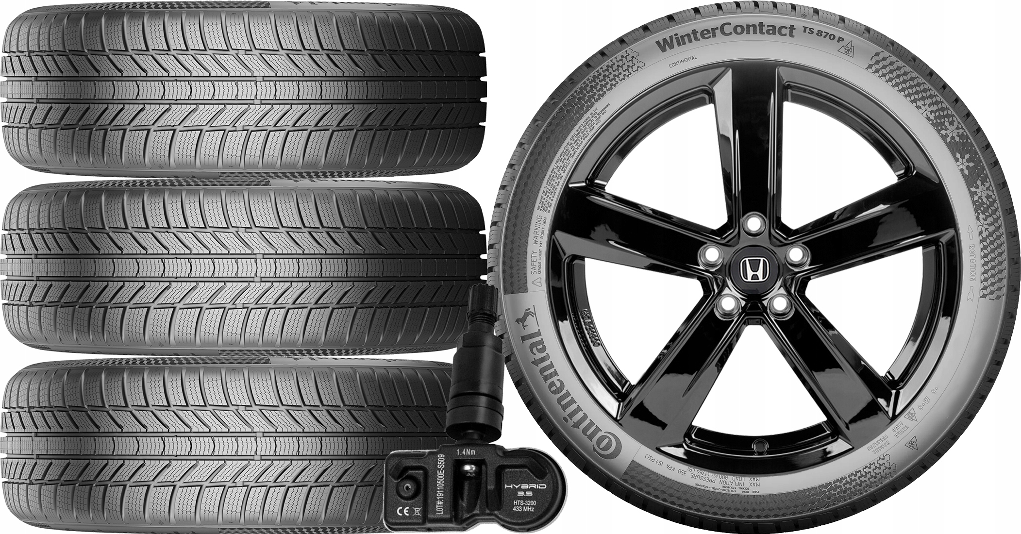 NOWE KOŁA ZIMA Honda CRV CRV Continental 225/60R18+TPMS za 7906 zł z