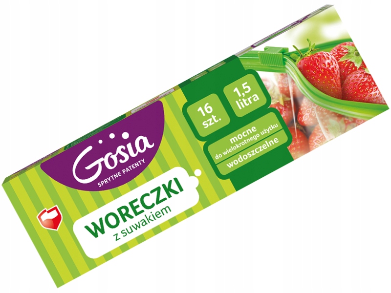 

Gosia Woreczki Z Suwakiem Wielorazowe 1,5L 16 Szt.