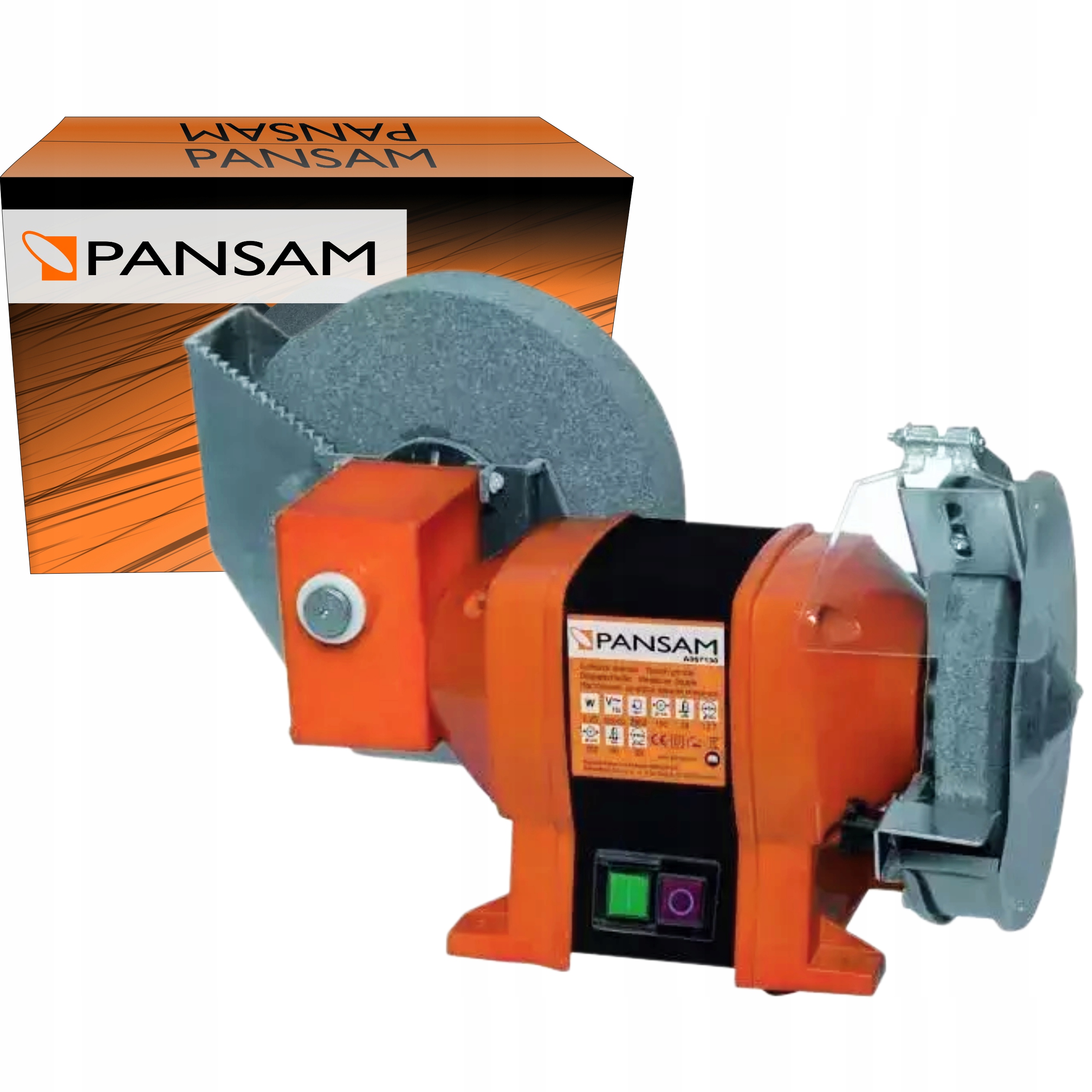 Pansam Dvojkotúčová Stolová Brúska 250W 150x20MM 200x20MM Na Sucho/mokro
