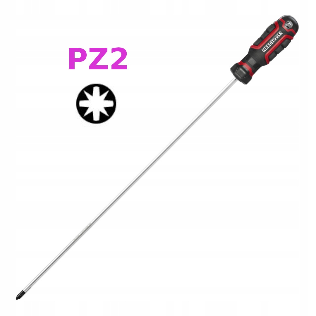 Wkrętak 45cm krzyżakowy PZ2 długi magnetyczna końc
