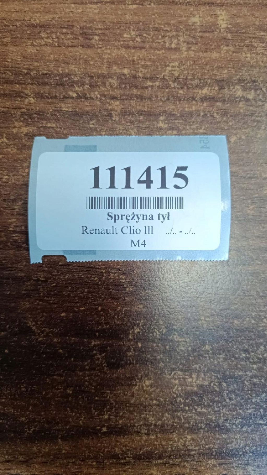 RENAULT CLIO III KOMBI 1.5 DCI molle posteriore