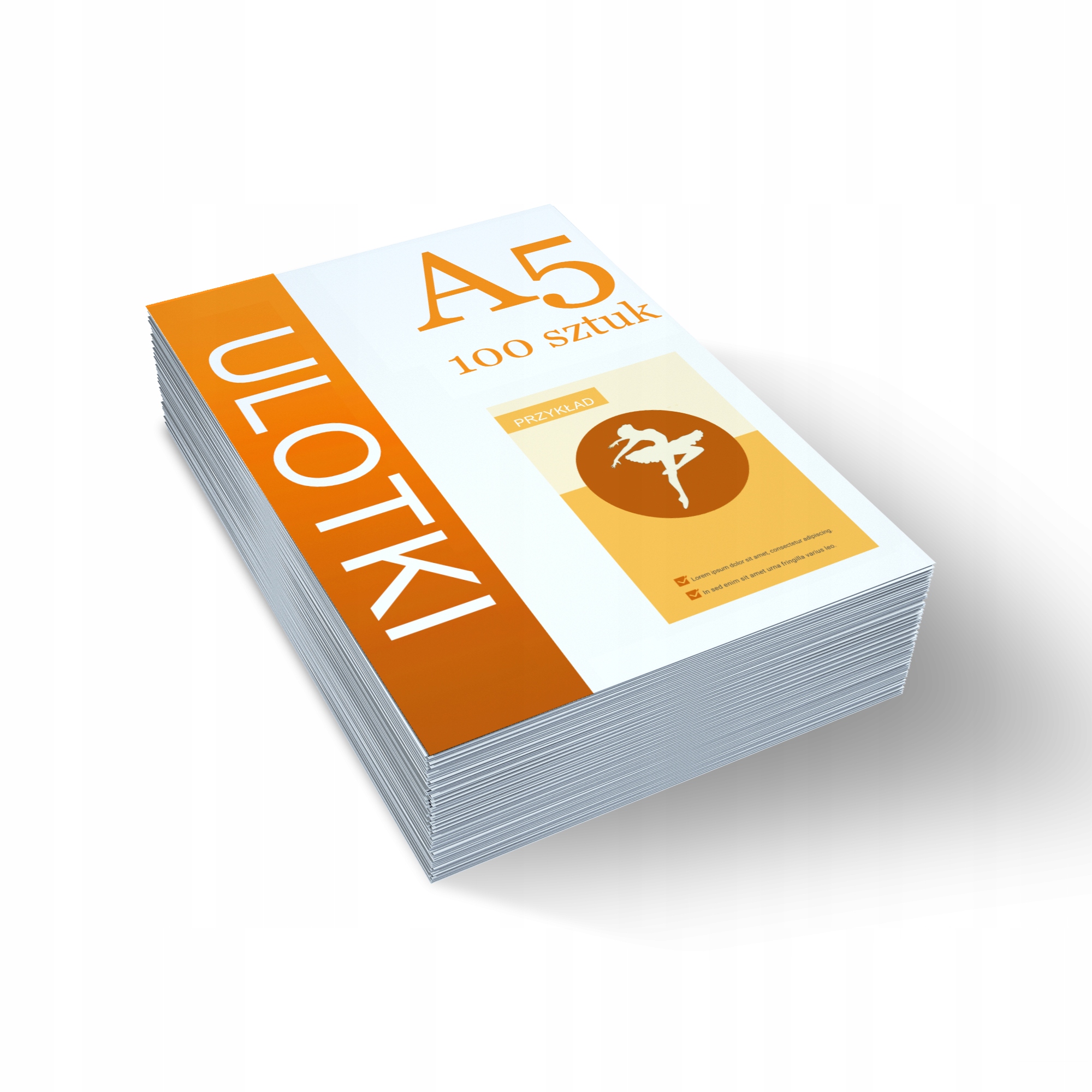 

Ulotki A5 z Twojego projektu 100szt Kreator