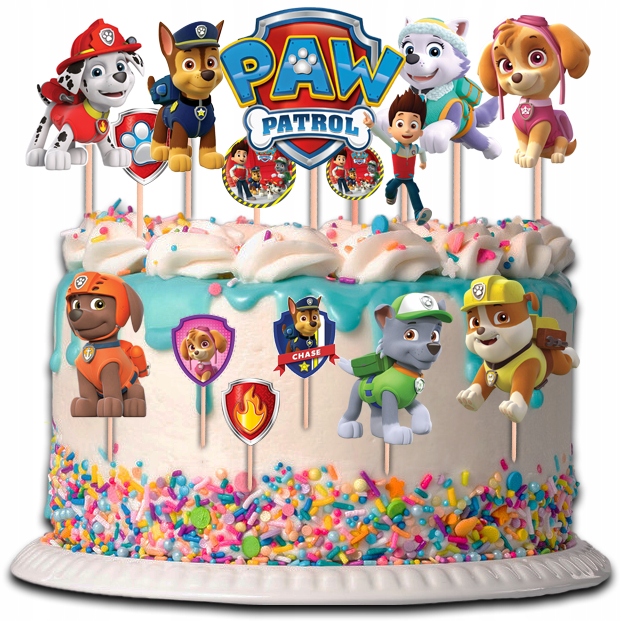 TOPPER PSI PATROL SKY CHASE NA TORT BABECZKI POSTACI 15 sztuk