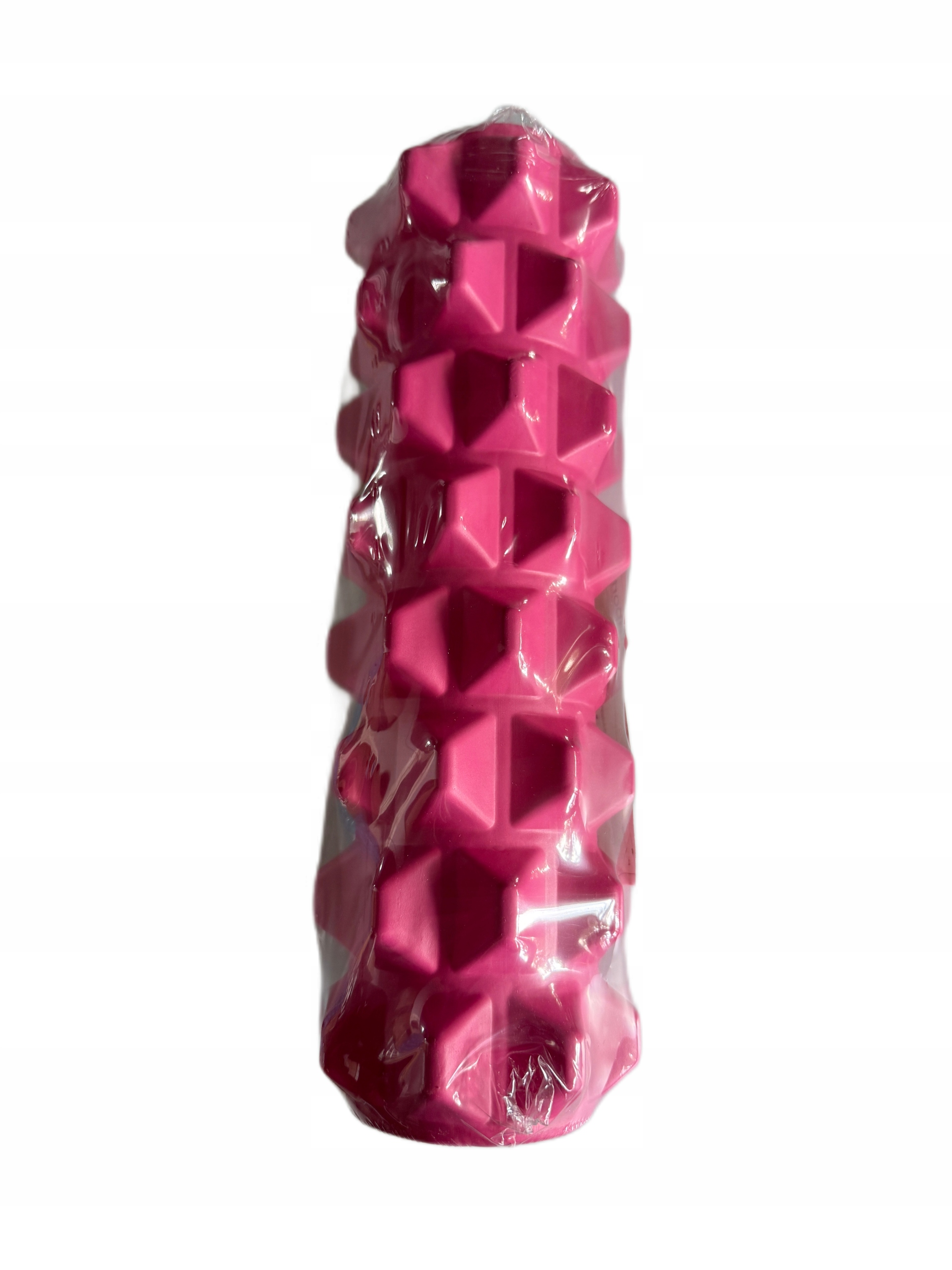Wałek masujący z wypustkami różowy 34 cm