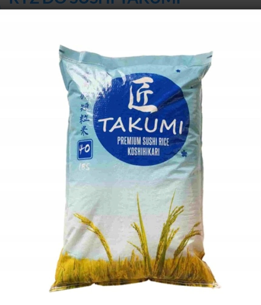 Ryż Takumi Koshihikari Naturalny Ryż do Sushi 18,14kg