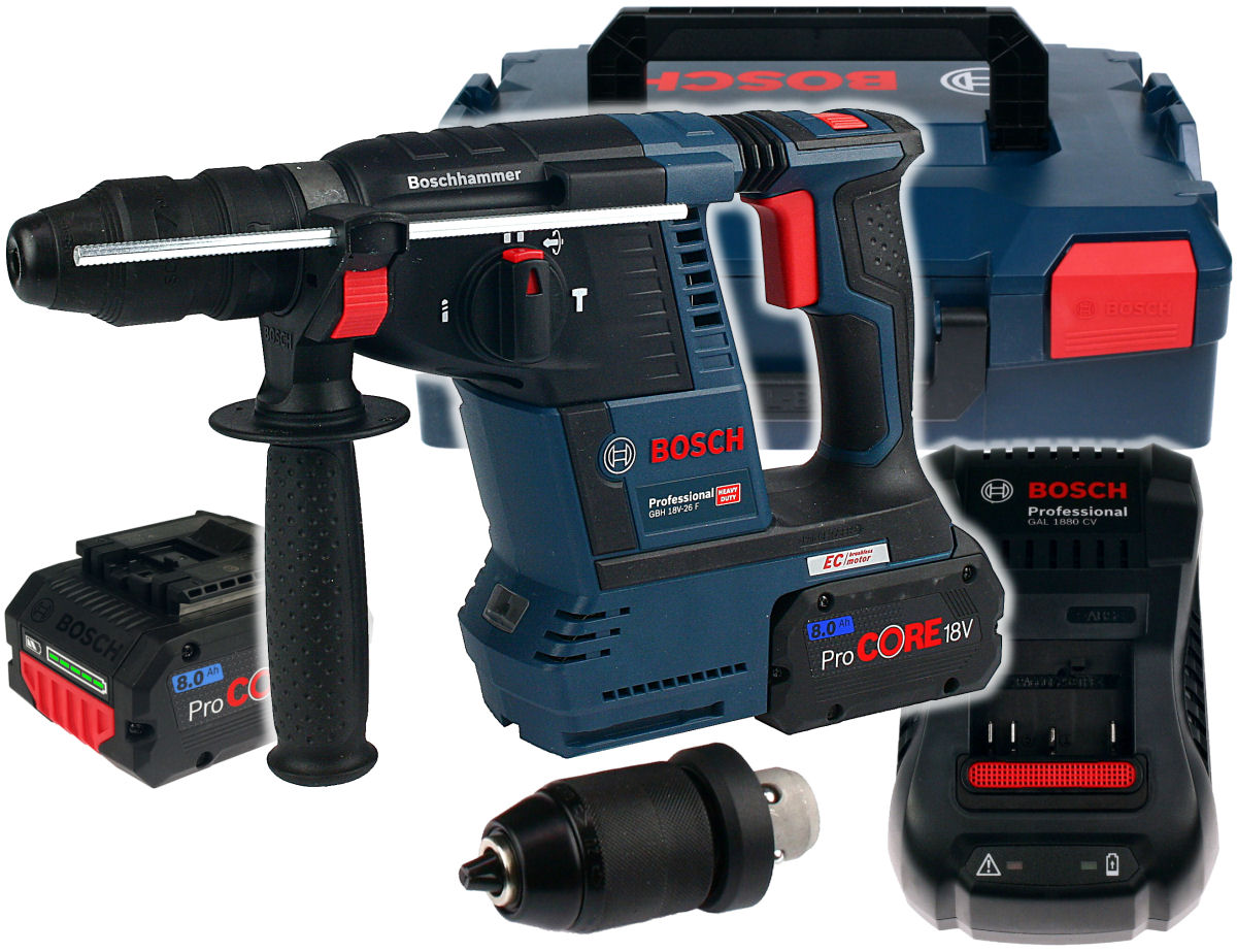 

Akumulatorowy Młot Gbh 18V-26F Bosch 2x8,0Ah