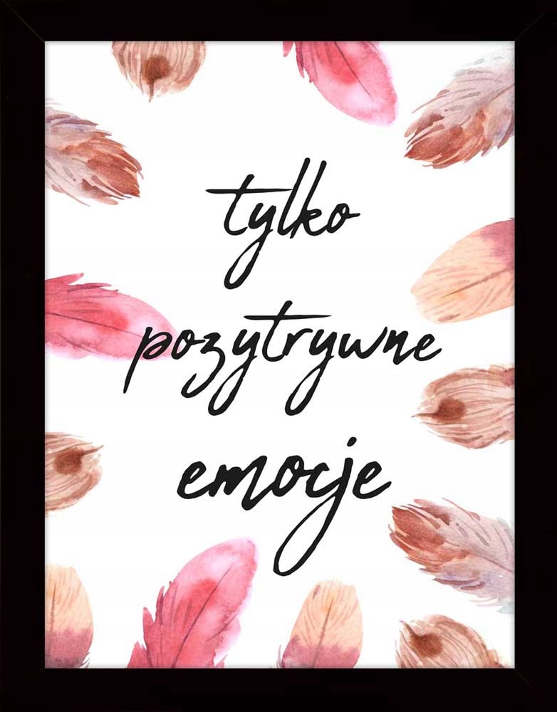 

Nowoczesny Obraz Z Napisami Na Ścianę W Ramie