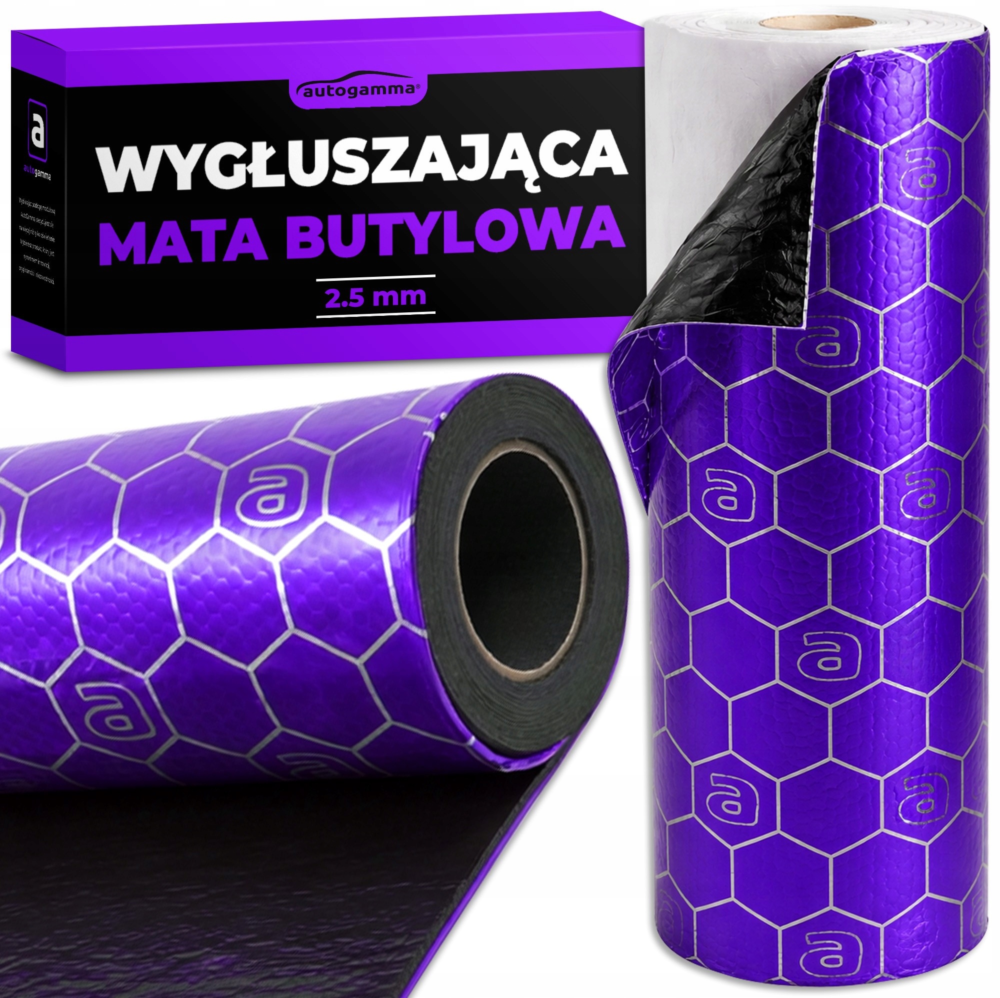 Odhlučňovací podložka Butylová 2,5 mm Rolka 2 m2 Odhlučnění auta