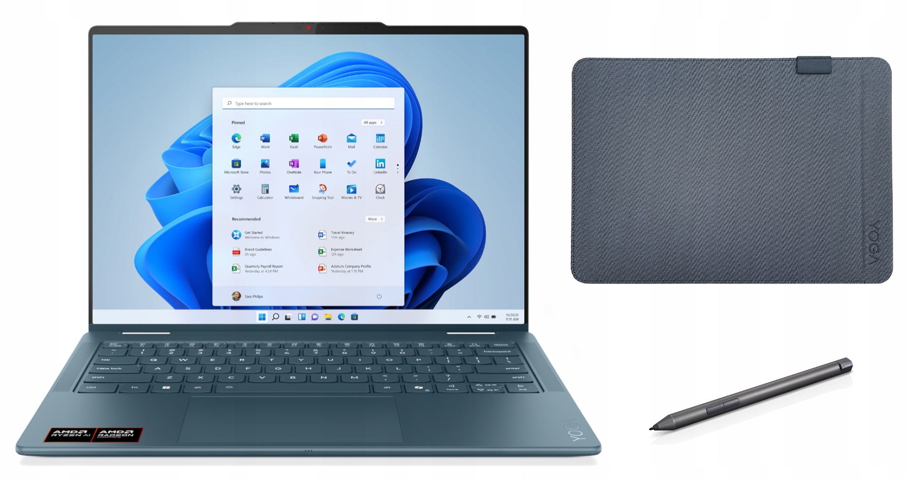 Laptop 2w1 Lenovo Yoga 7 14AKP10 Ryzen Ai 5 340 Touch 14" 16GB 512SSD W11