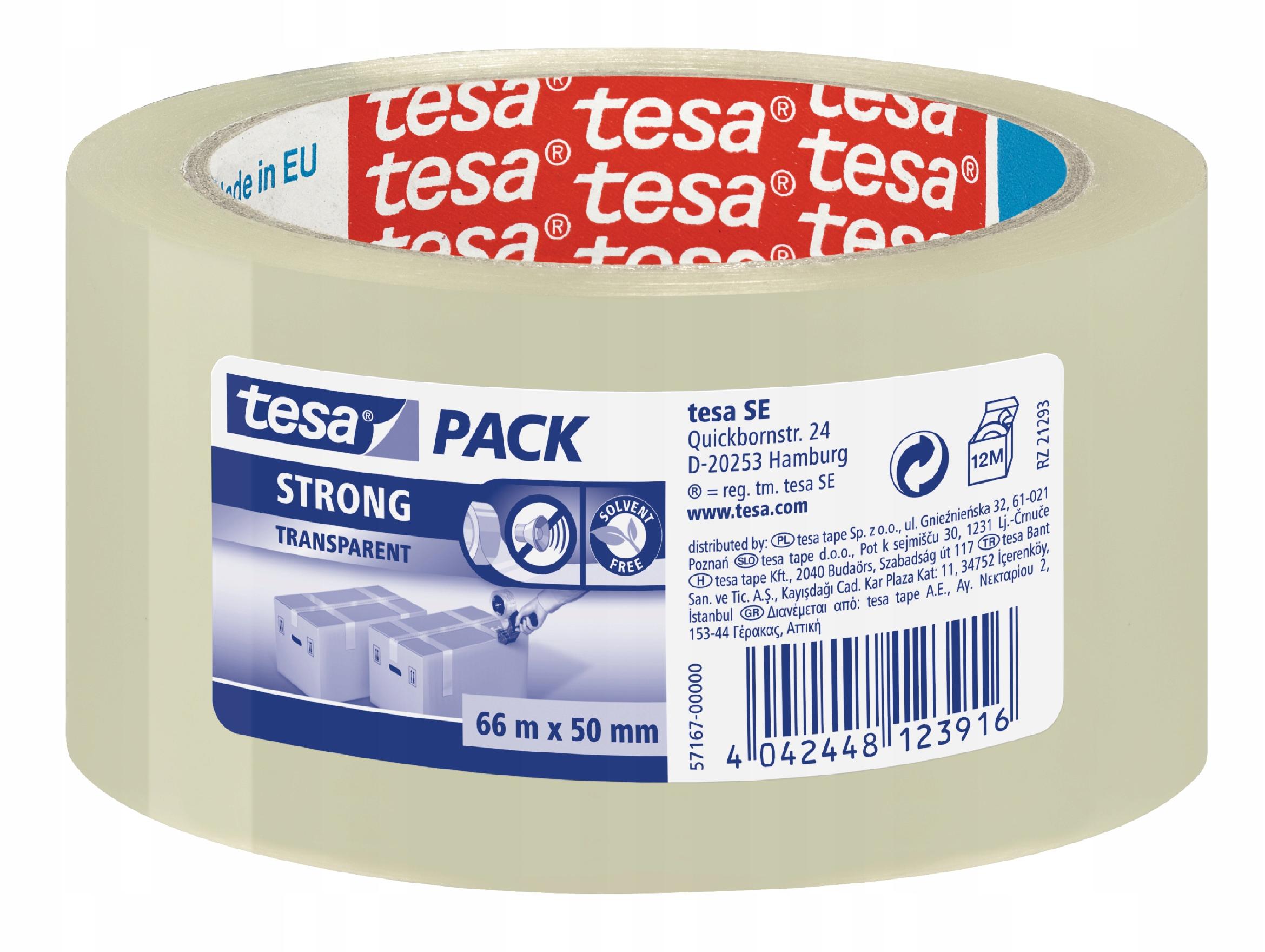 

Taśma pakowa tesa Strong 66m x 50mm przezroczysta
