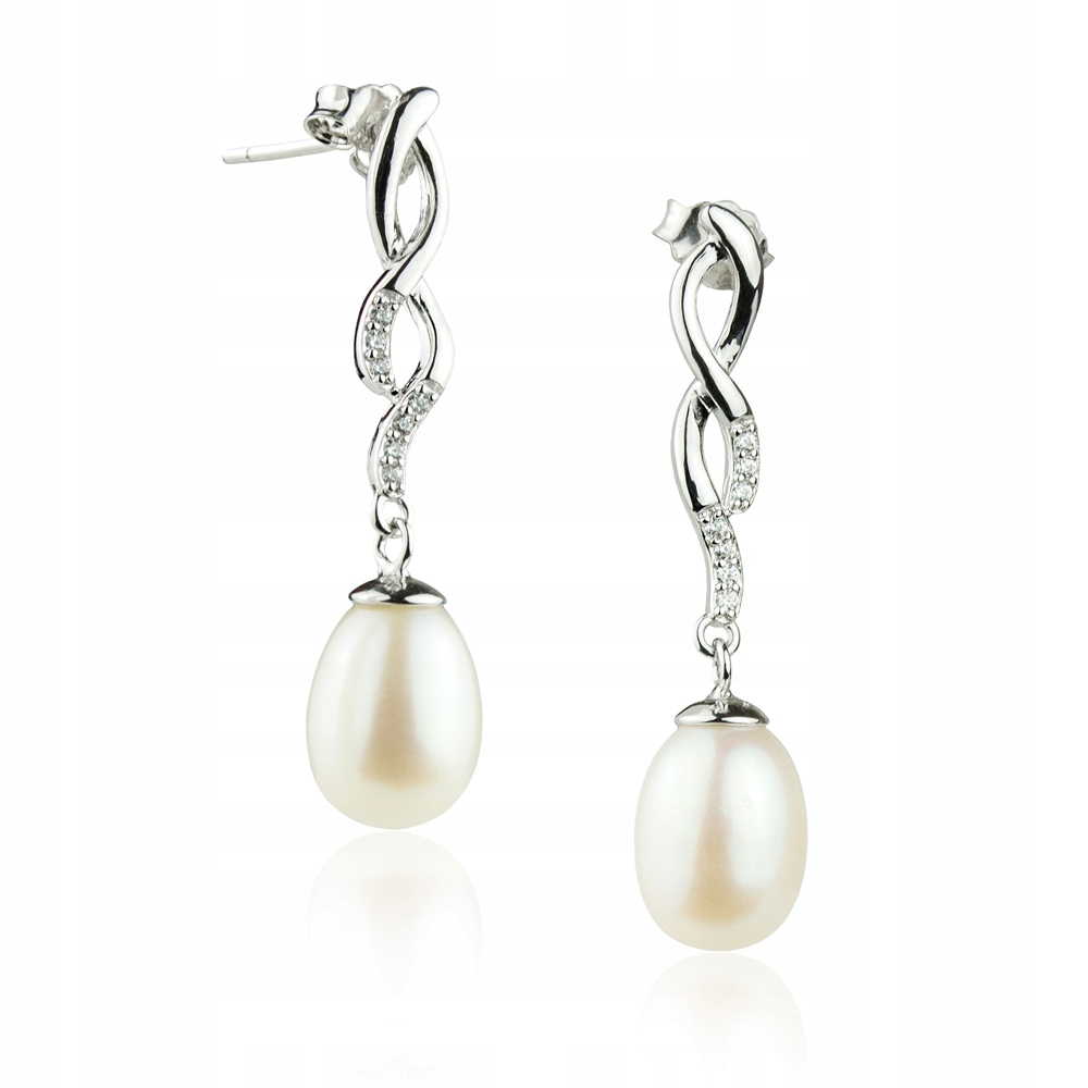 Stříbrné Náušnice S Perlami A Zirkony