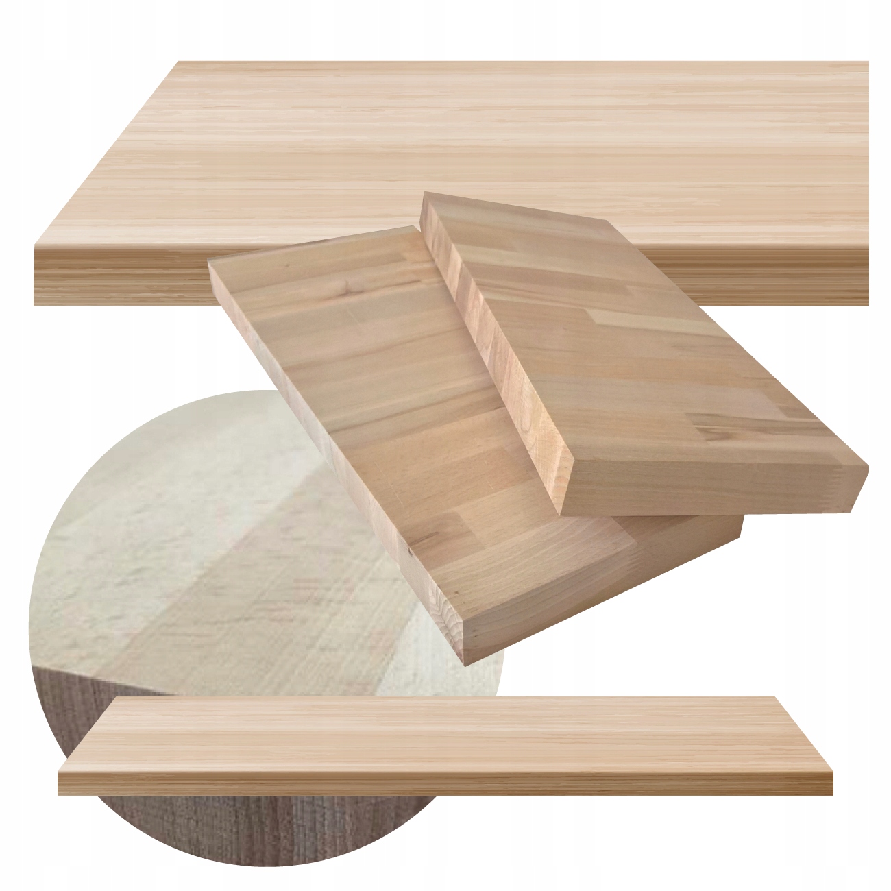 BLAT BUKOWY SOLIDNY TWARDY 140X65X3,8 CM