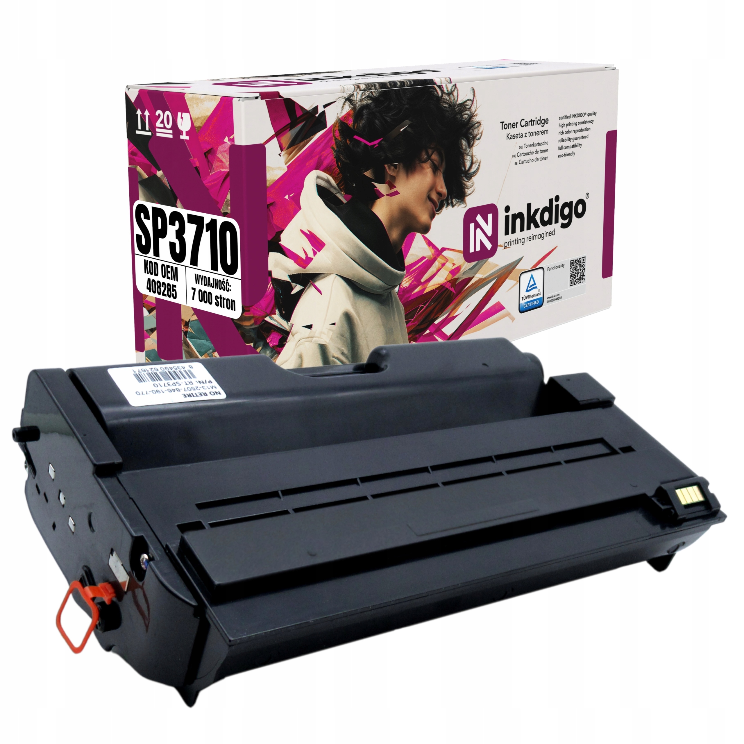 Náhradní toner 408285 pro tiskárnu Ricoh Sp 3710X Sp 3710SF Sp 3710DN