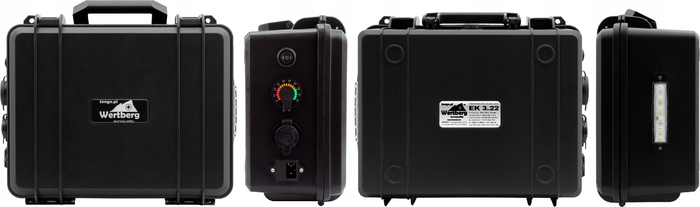 Akumulator do kompresorowych lodówek turystycznych Kolor dominujący czarny