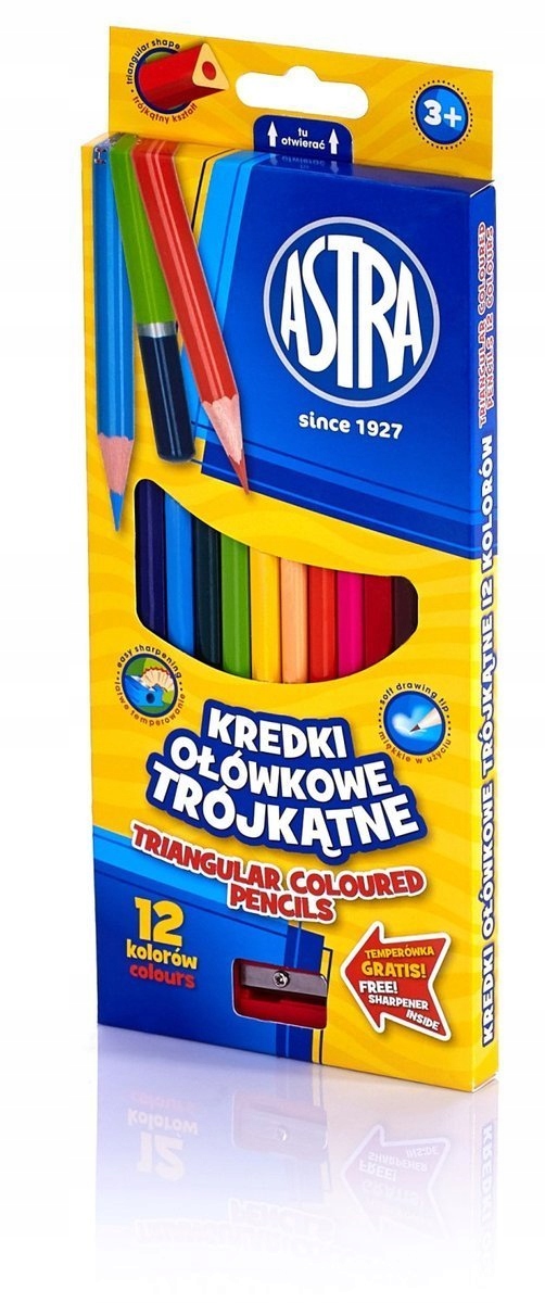 

Astra Kredki Ołówkowe Trójkątne Temp